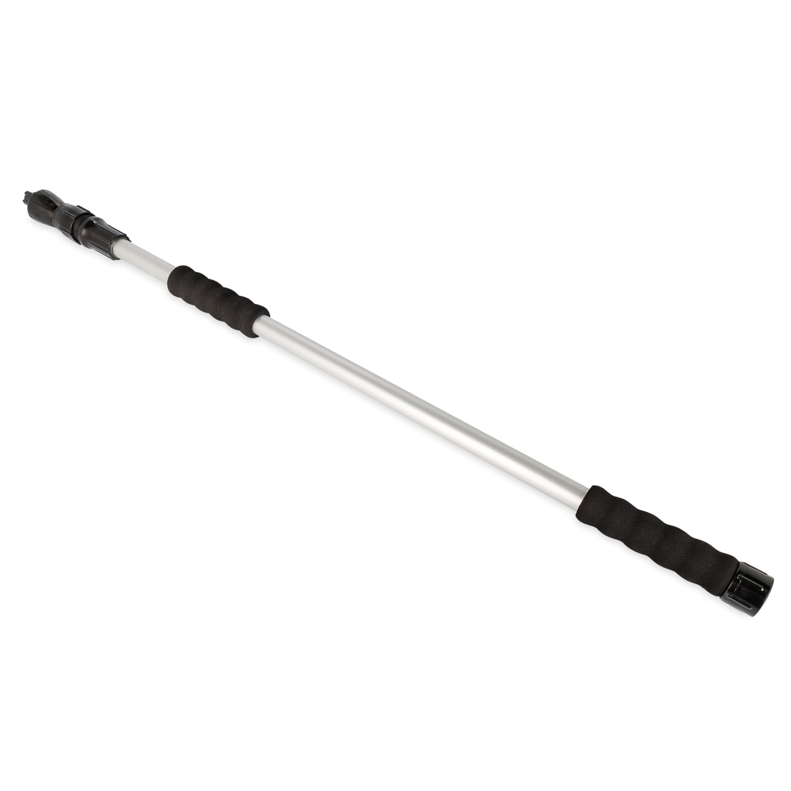 Camco Flow-Through RV Wash Brush - Features an Adjustable Handle, a Standard Garden Hose Connection, and an On/Off Button to Control Water Flow (43633)