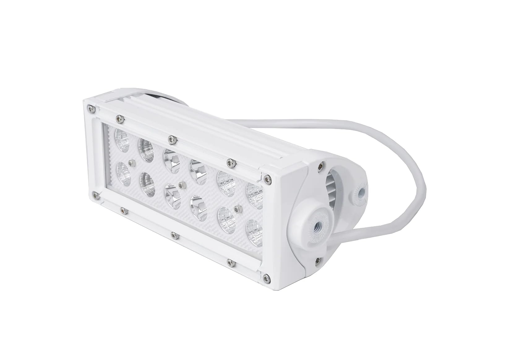 Race Sport Lighting 6.5inch MS36WWDS Marine Grade Dual Row Straight Light Bar with 36-Watt 12 x 3W High Intensity CREE LEDs