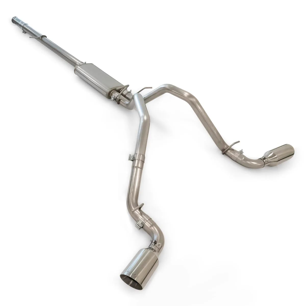 Cat-Back Exhaust Systems 2009-2013 GM 1500 Raw Tubes Polished Tips