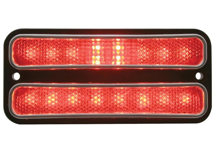 Rear Side Marker Light Brothers Trucks SMLD72R - Deluxe - Red - LED - Each