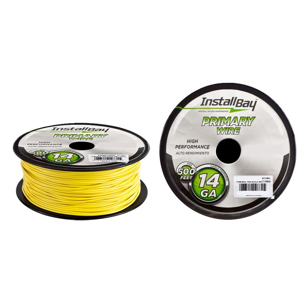 14-Gauge InstallBay Yellow Primary Wire (500' Spool) PWYL14500