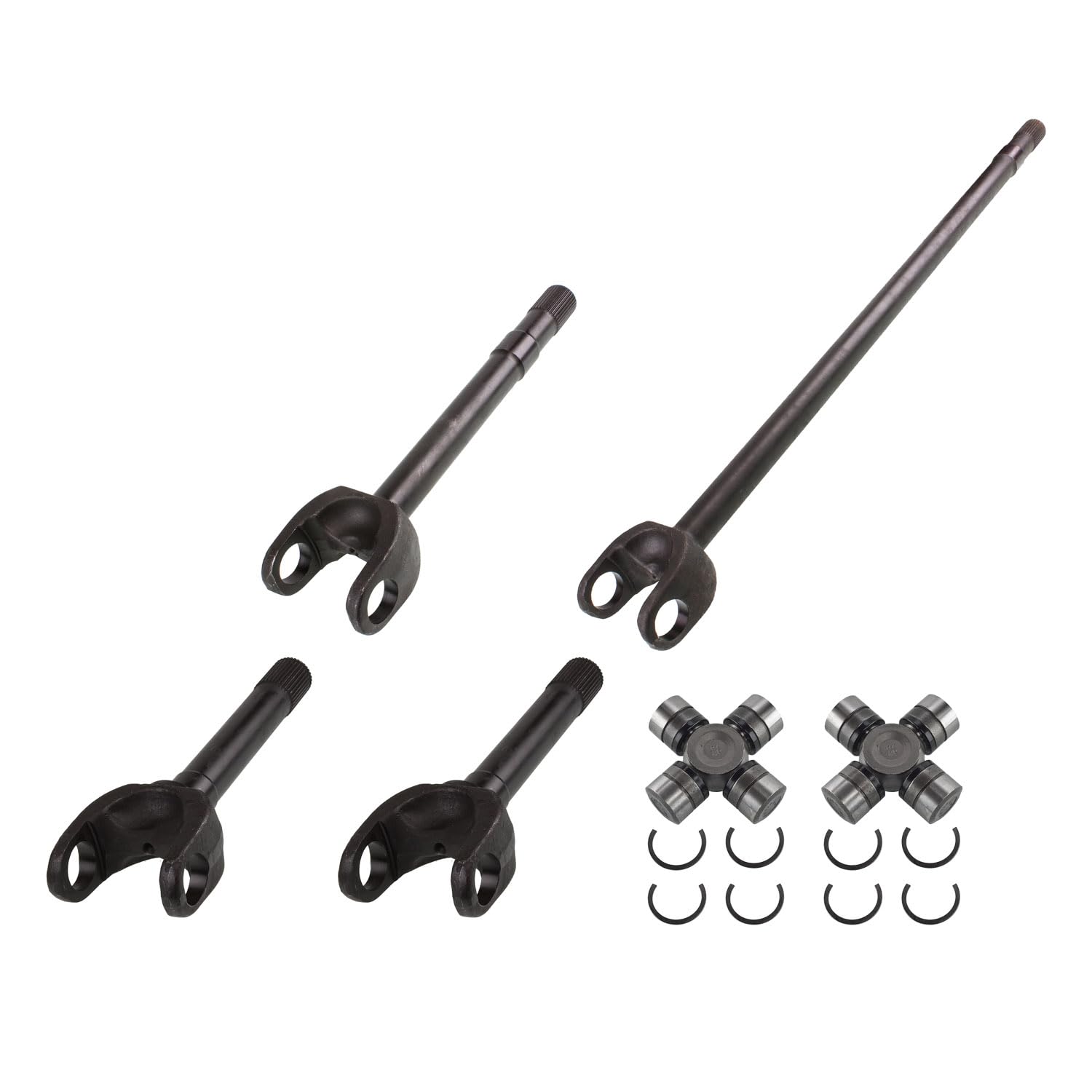 TEN Factory Drive Axle Shaft Assembly MG22161 for Dana 60 Standard, 35 Spline, Left & Right Chromoly Shafts - Fits Dodge W200/W250/W300/W350 (1979-1993), Replaces: Yukon Gear YA W26026
