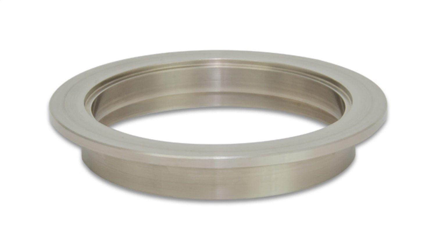 V-Band style Vibrant Power 12490F Exhaust Flange, Female Flange, 2.50 in Pipe/Tube Diameter, 3.19 in. Flange Diameter, CP2 Titanium, each