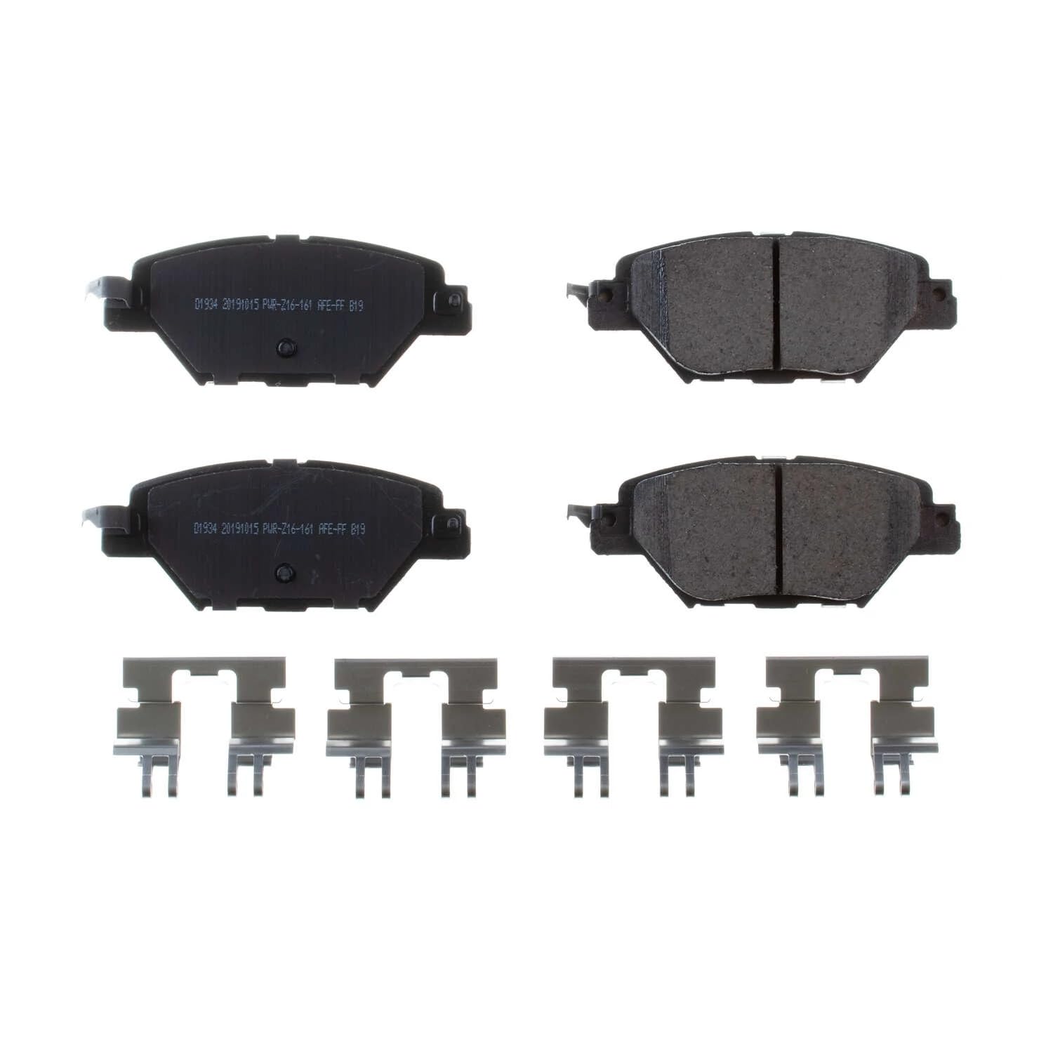Rear Brake Kit Power Stop For Mazda CX-9 2016-23 - Ceramic Brake Pads With Installation Hardware, 17-1934