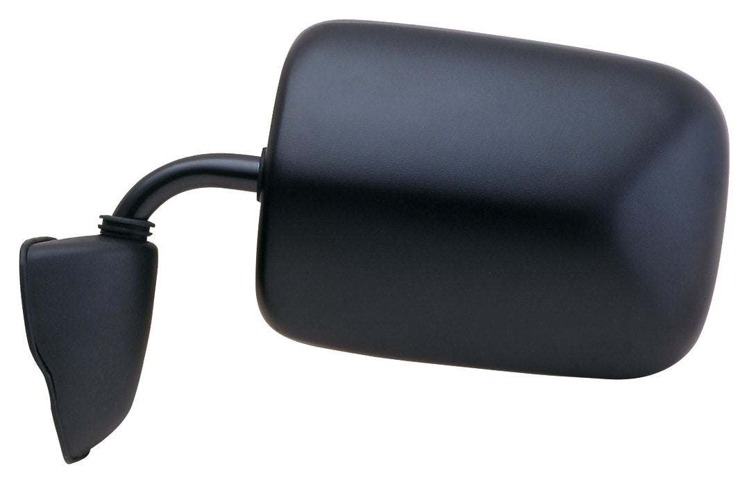 Driver Side Fit Mirror for Dodge Full Size Van, Textured Black, Foldaway, Manual
