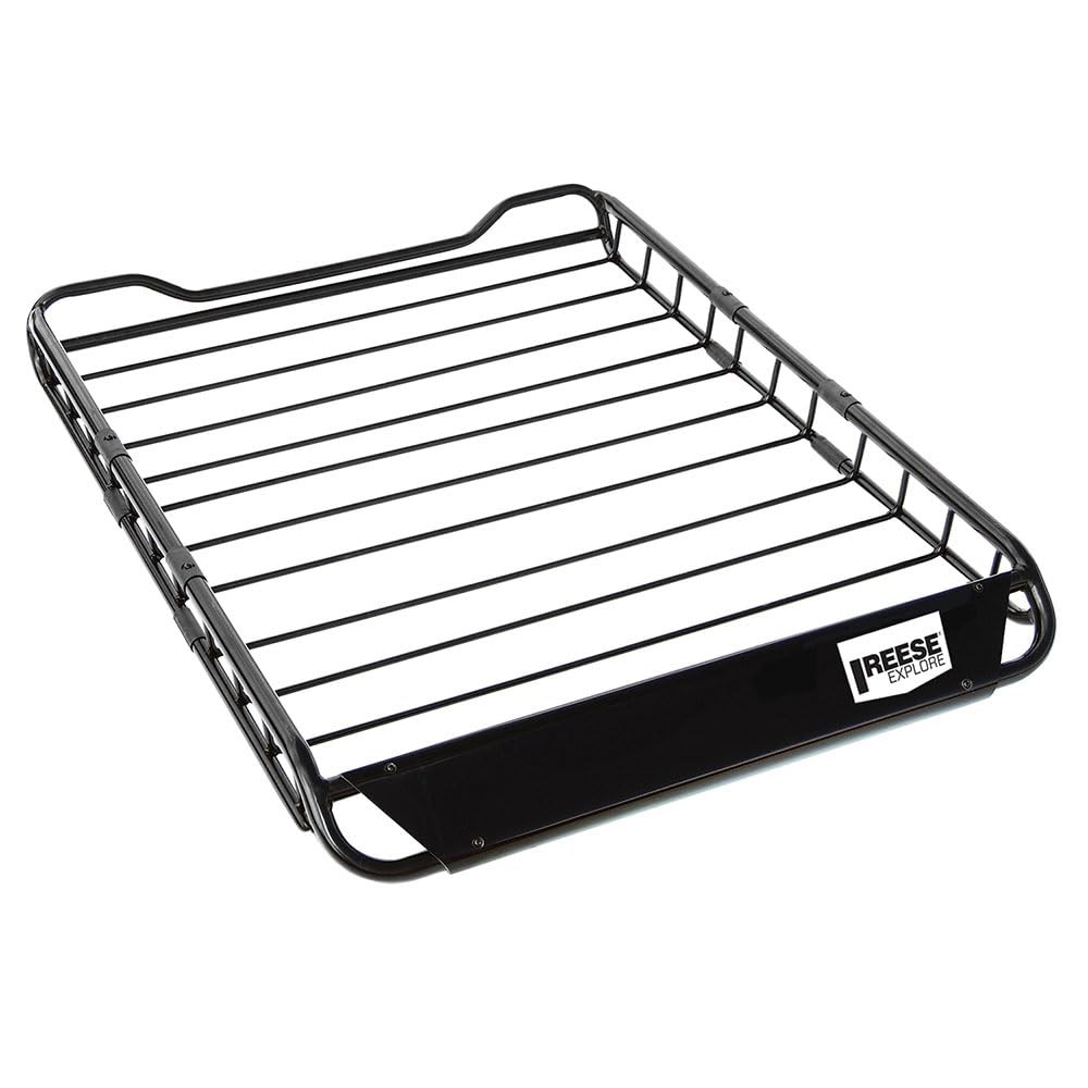 Rooftop Cargo Basket Reese Explore 1391300, 44 x 35 Inches, 125 lbs. Capacity, Fits Most Vehicles with Cross Bars