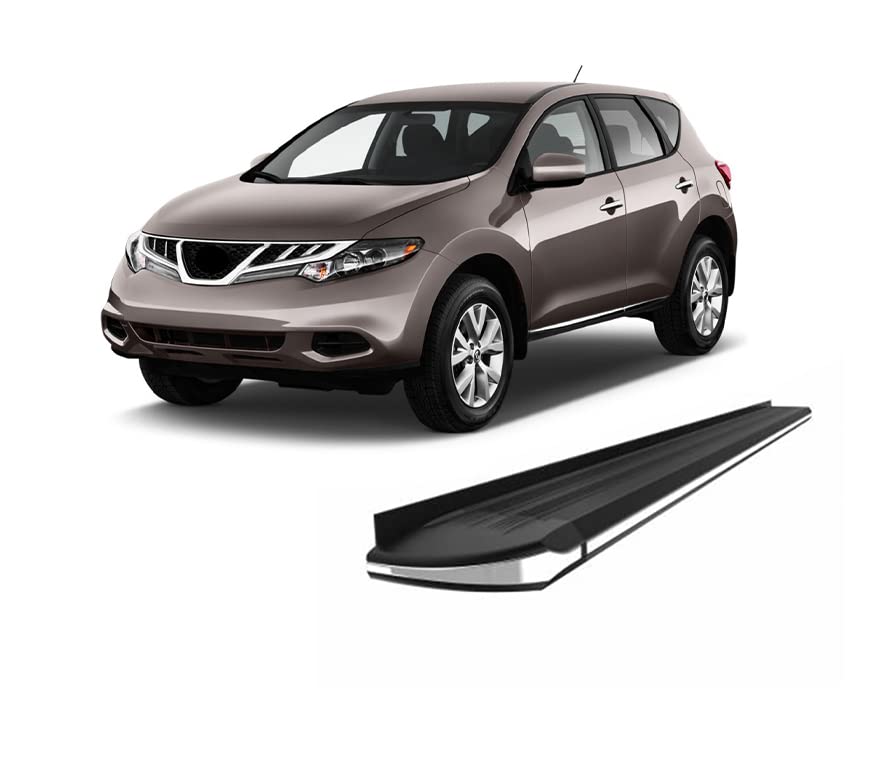 Exceed Black Horse Running Boards Compatible with 2009-2014 Nissan Murano (Excludes 2-Door Model)-EX-NIMU
