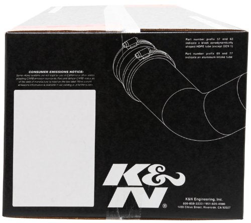 Cold Air Intake System K&N: High-Flow Air Filter, Increase Performance & Towing: Compatible with 2011-2014 FORD F150, 77-2581KP