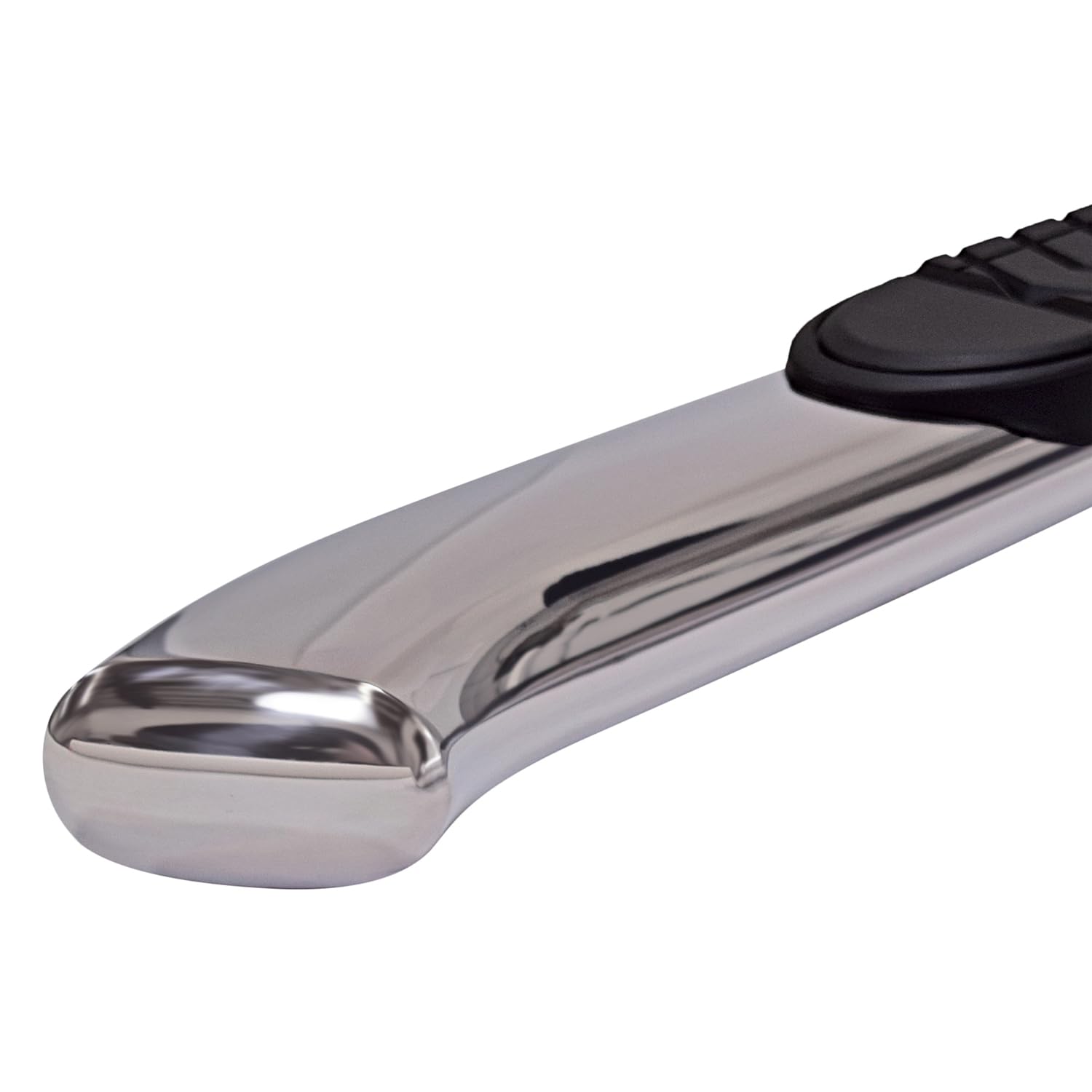 TrailFX Truck A7072B Running Boards Fits Ford F-150 Standard Cab 2015-2026 Oval 5 Inch Bent Side Bars with Step Pads Polished Stainless Steel Welded End Caps Rocker Panel Mount