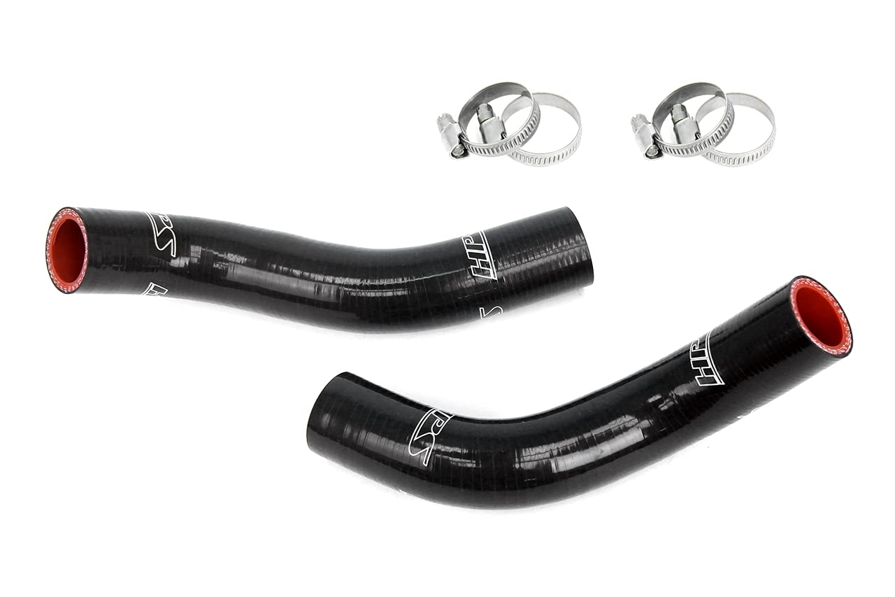 3-ply HPS Performance Black Reinforced Silicone Breather Hose Kit 57-2045-BLK