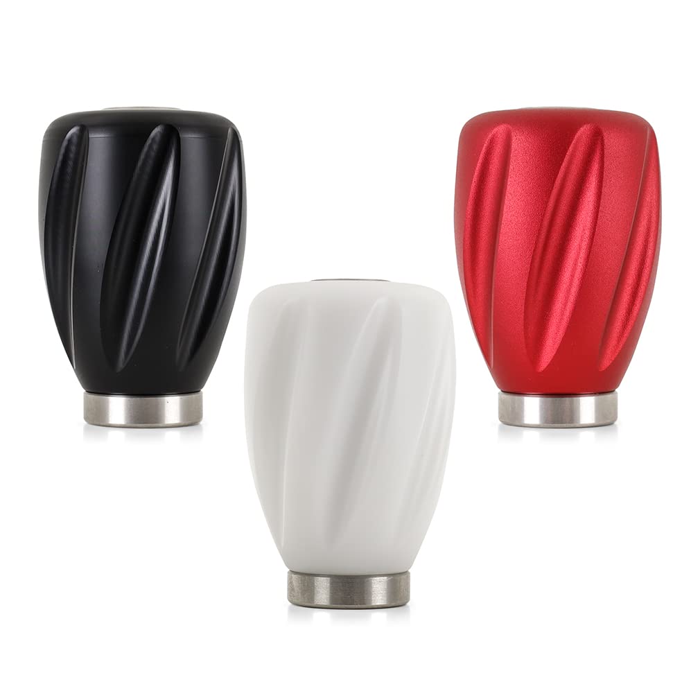 Weighted Steel Core Mishimoto Shift Knob, Twist, Black (Delrin)