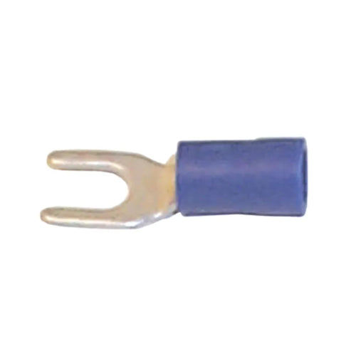 Insulated Spade Lug Terminals Sierra International EC04210 for 16-14 Gauge Wire (10 Pack), Blue, Size 8