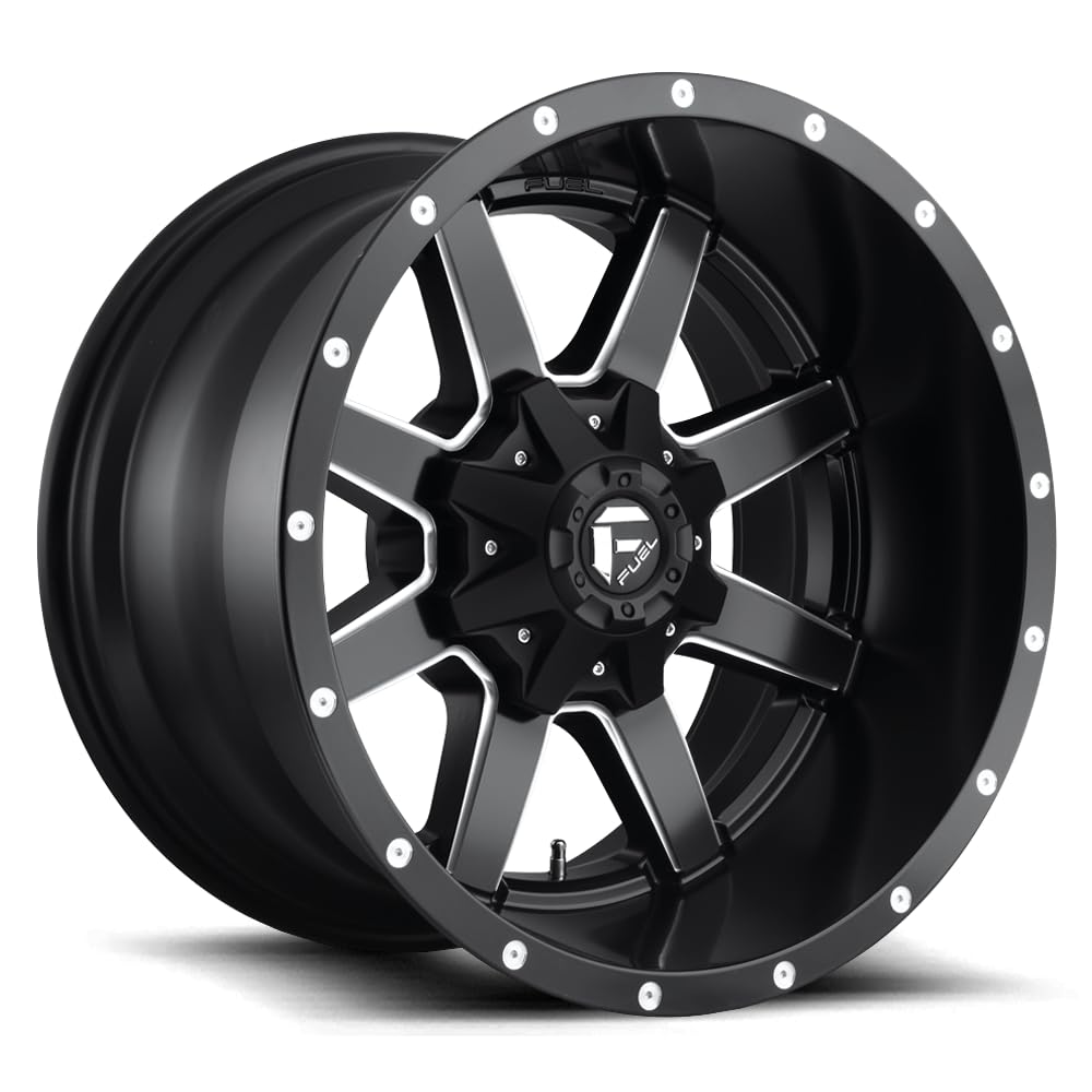 1PC Fuel D538 22X12 8X6.5 MT-BLK-MIL -44MM - D53822208247