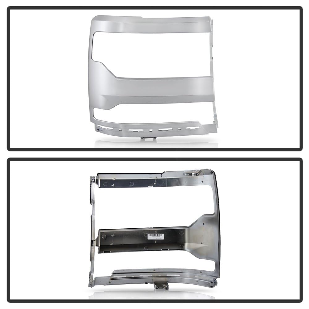 Chevy Silverado Spyder (POE) 16-18 1500 Headlight Trim Bezel Cover - Chrome Right
