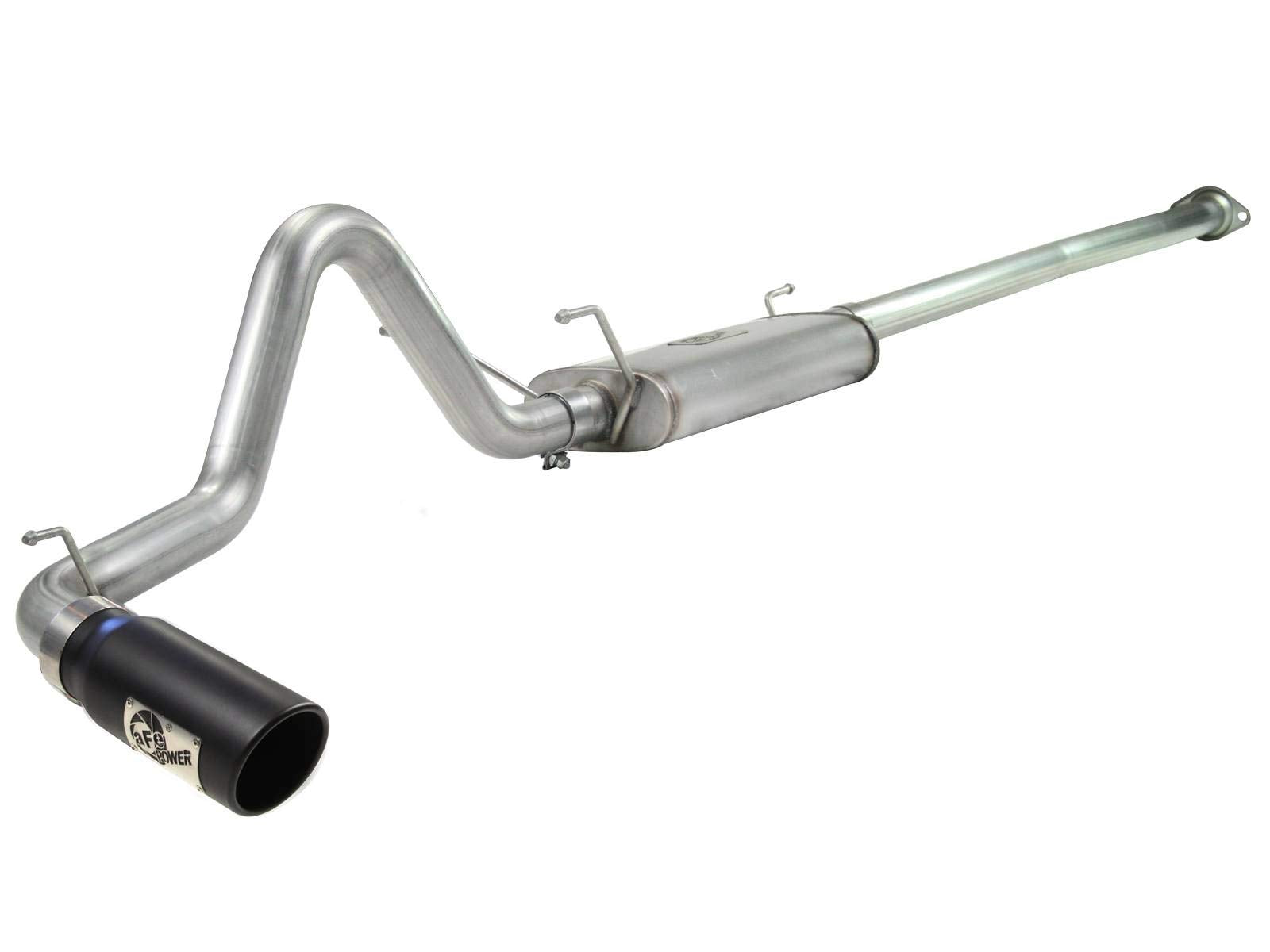 MACH Force-Xp aFe Power (49-46021-B) 2-1/2" Stainless Steel Cat-Back Exhaust System with Black Tip for Toyota Tacoma