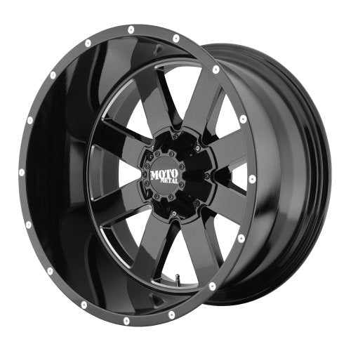MO962 Moto Metal 20X12 5X5.0/5.5 G-BLK MILL -44MM - MO96221235344N