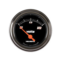 Velocity Black Classic Instruments 2 1/8" Volt Gauge VS30BSLF