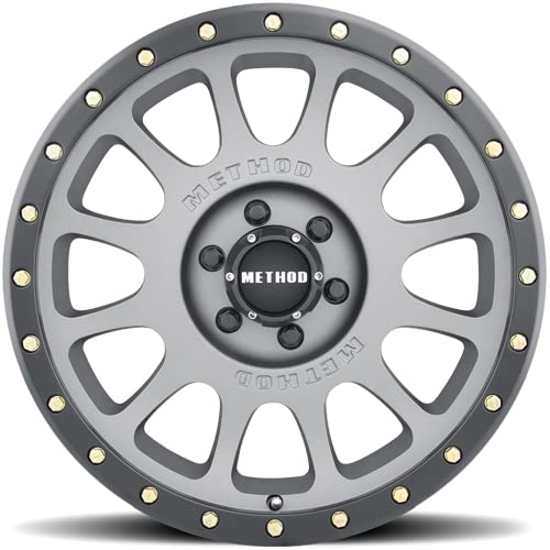 MR305 NV Method Race Wheels, 17x8.5, 0mm Offset, 6x5.5, 108mm Centerbore, Titanium - Matte Black Lip, MR30578560800
