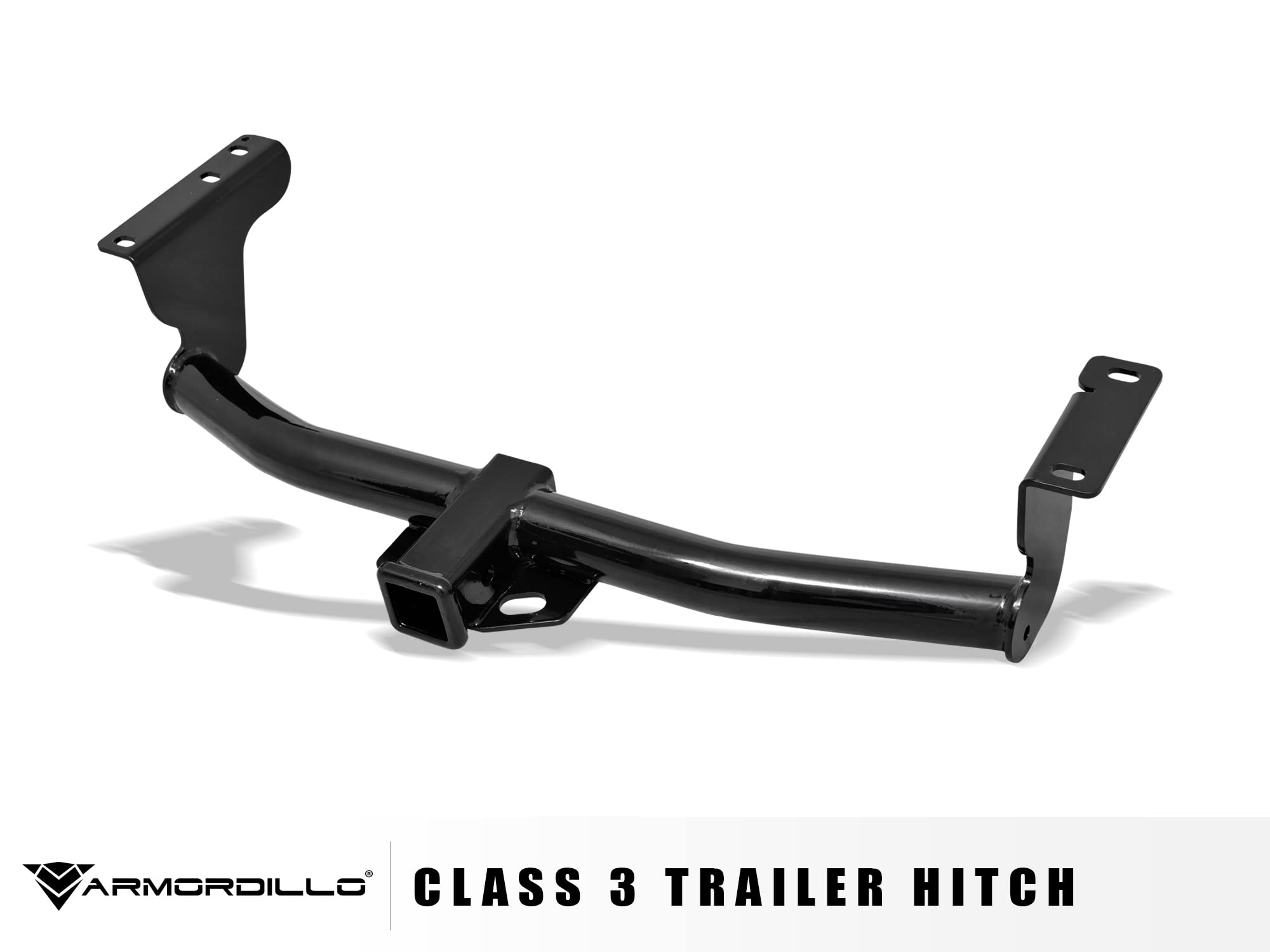 Class 3 Armordillo Trailer Tow Hitch with 2" Receiver Tube - Black Fits 2009-2014 Nissan Murano
