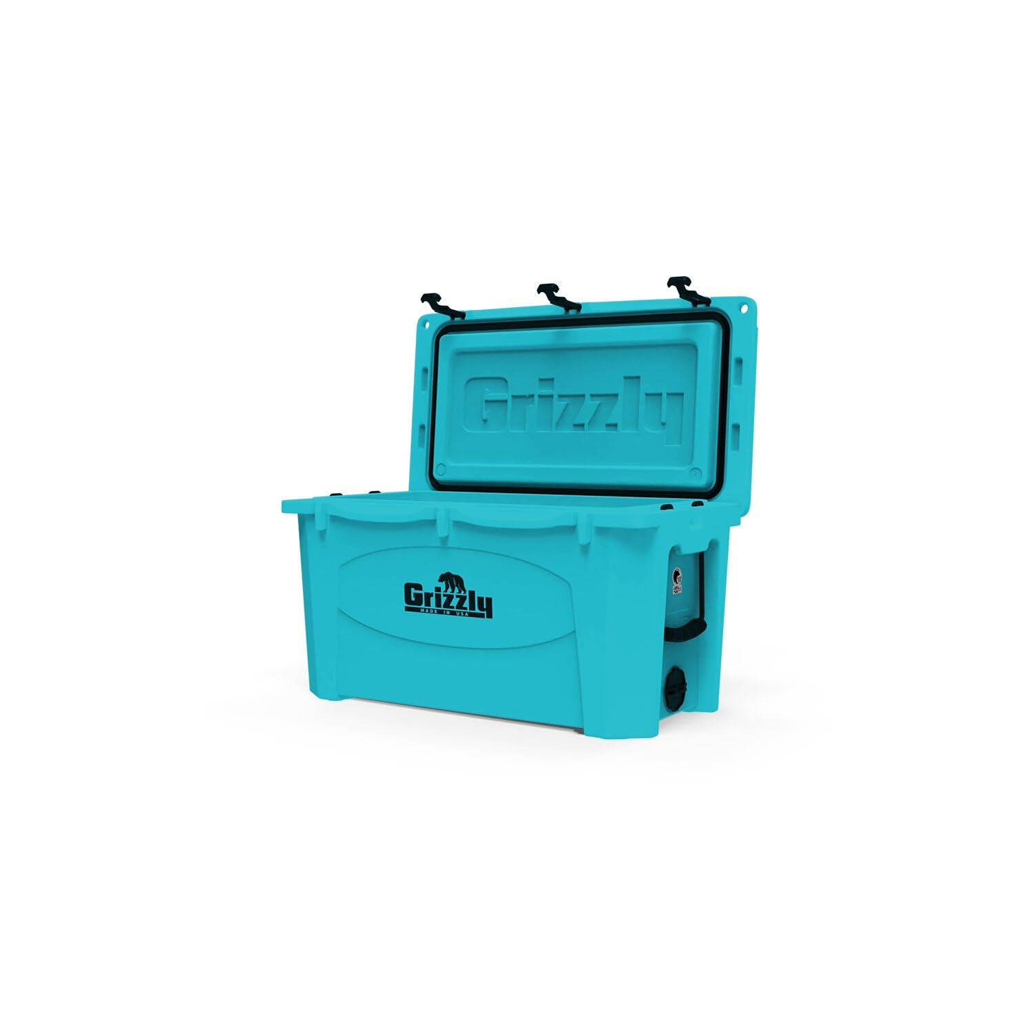 75 Cooler Grizzly | 75 qt Ice Chest Durable Rotomolded Insulated | Made in USA | Warranty for Life | for Beach Boat Camping Fishing Hunting | G75 | Teal