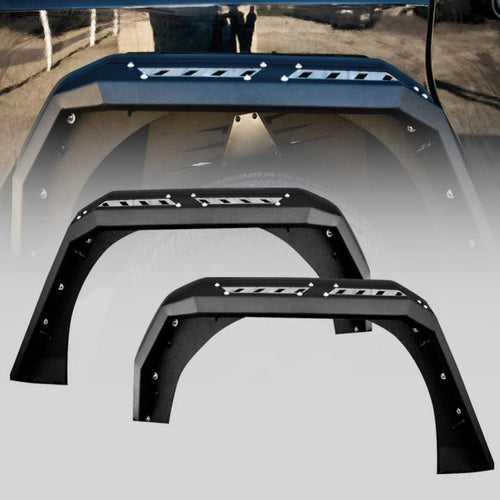 NIXON OFFROAD Rear Fender Flares Fit Replacement for 2008 2009 2010 2011 2012 2013 2014 2015 2016 2017 Jeep Wrangler JK 4 Door/2 Door for Wild Off-Road