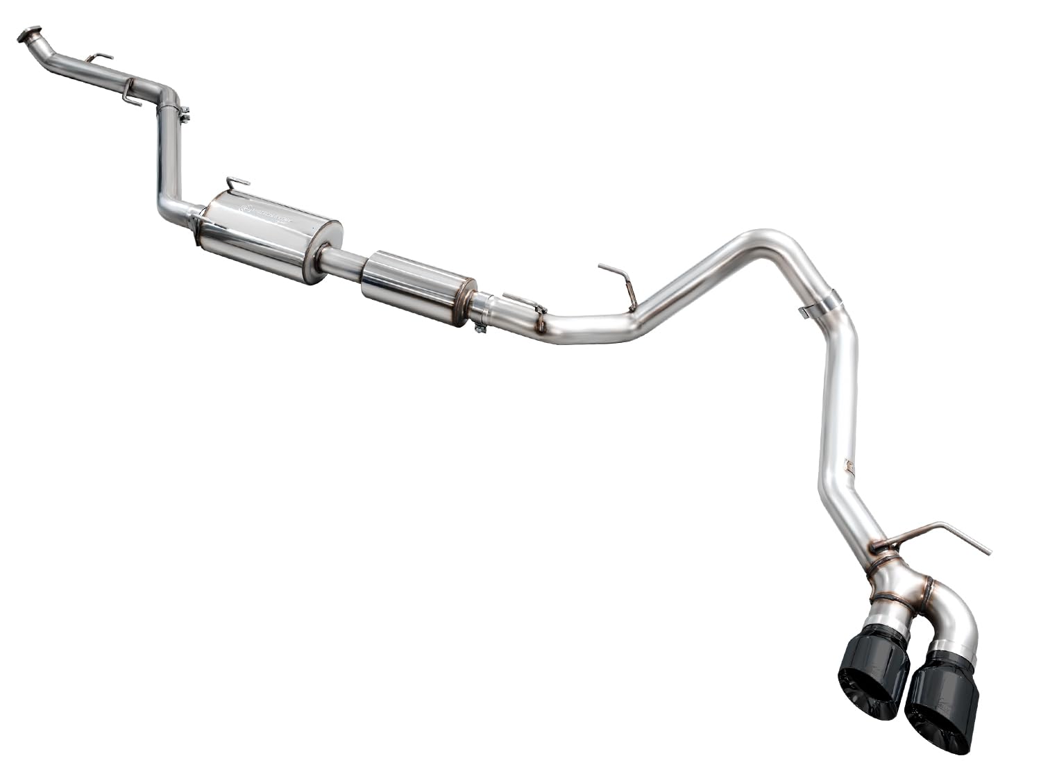 AWE Exhaust 0FG for 4th Gen Toyota Tacoma - Dual Diamond Black Tips
