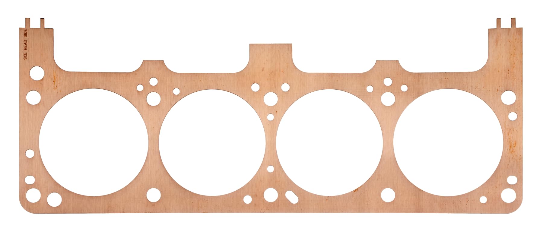 SCE Gaskets Cylinder Head Gasket, 4.060 in Bore, Pro Copper, 0.043 in Compression Thickness, Copper, Passenger Side, Small Block Mopar, Each