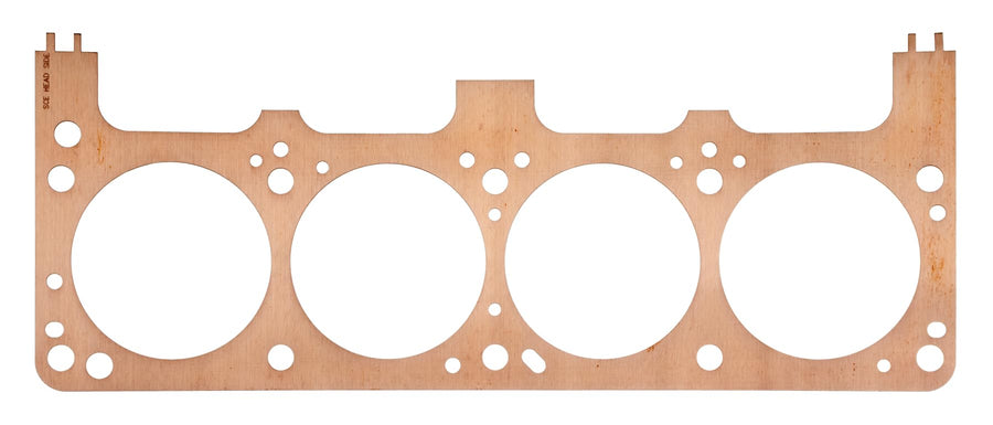 SCE Gaskets Cylinder Head Gasket, 4.060 in Bore, Pro Copper, 0.043 in Compression Thickness, Copper, Passenger Side, Small Block Mopar, Each