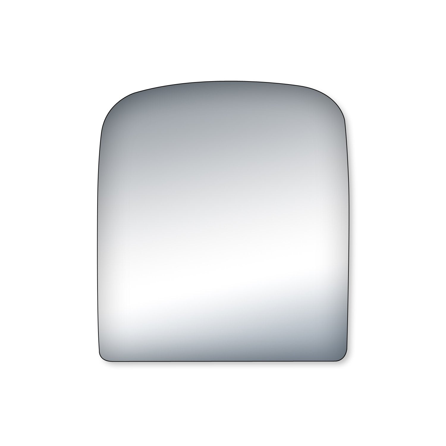 Fit System - 99249 Mirror Glass Driver or Passenger Side, Avalanche, Chevrolet Silverado, Chevrolet Suburban, Tahoe, GMC Sierra, Yukon, Yukon XL, (Towing Mirror top Lens), w/o Turn Signal