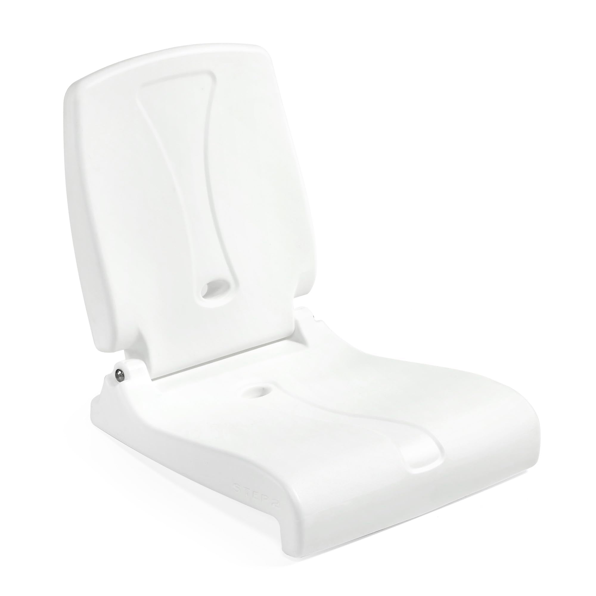Step2 Adult Foldable Flip Seat, Portable Outdoor Chair for Poolside, Tailgating, Camping, Picnic Chair, Provides Back Support When Sitting on Ground, White