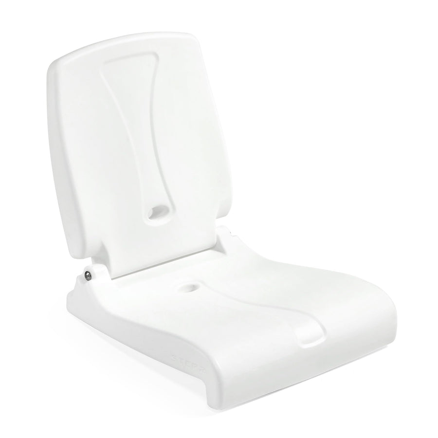 Step2 Adult Foldable Flip Seat, Portable Outdoor Chair for Poolside, Tailgating, Camping, Picnic Chair, Provides Back Support When Sitting on Ground, White