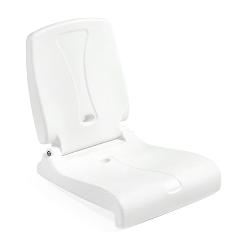 Step2 Adult Foldable Flip Seat, Portable Outdoor Chair for Poolside, Tailgating, Camping, Picnic Chair, Provides Back Support When Sitting on Ground, White