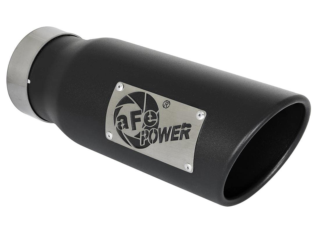 Apollo GT Series aFe POWER 49-44135-B 3" Cat-Back Exhaust System, Dual Black Tip, Stainless Steel, fits GM Trucks
