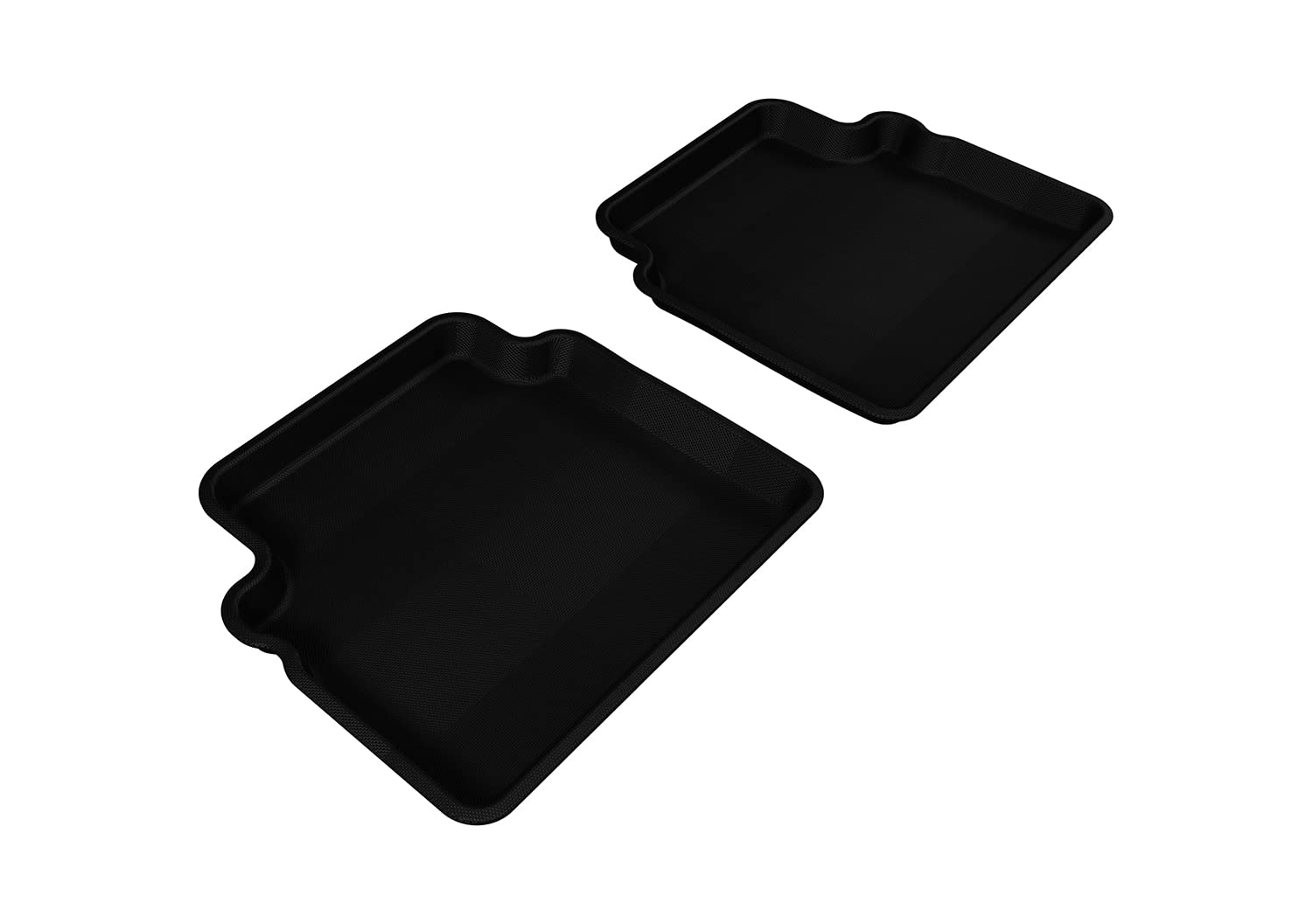 Second Row 3D MAXpider Custom Fit All-Weather Floor Mat for Select Chevrolet Aveo Models - Kagu Rubber (Black)
