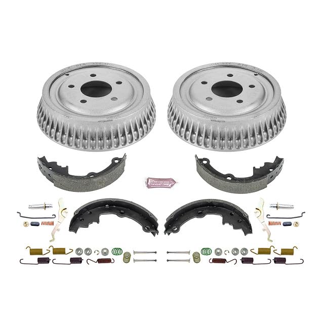 Power Stop KOE15305DK Rear Replacement Brake Kit-OE Brake Drums & Ceramic Brake Pads For Cadillac DeVille 1985-1986, Oldsmobile 98 1985-1986 [Model Specific]
