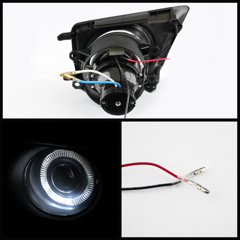 Projector Spyder Auto 5075147 Halo Style Fog Lights Black/Smoke