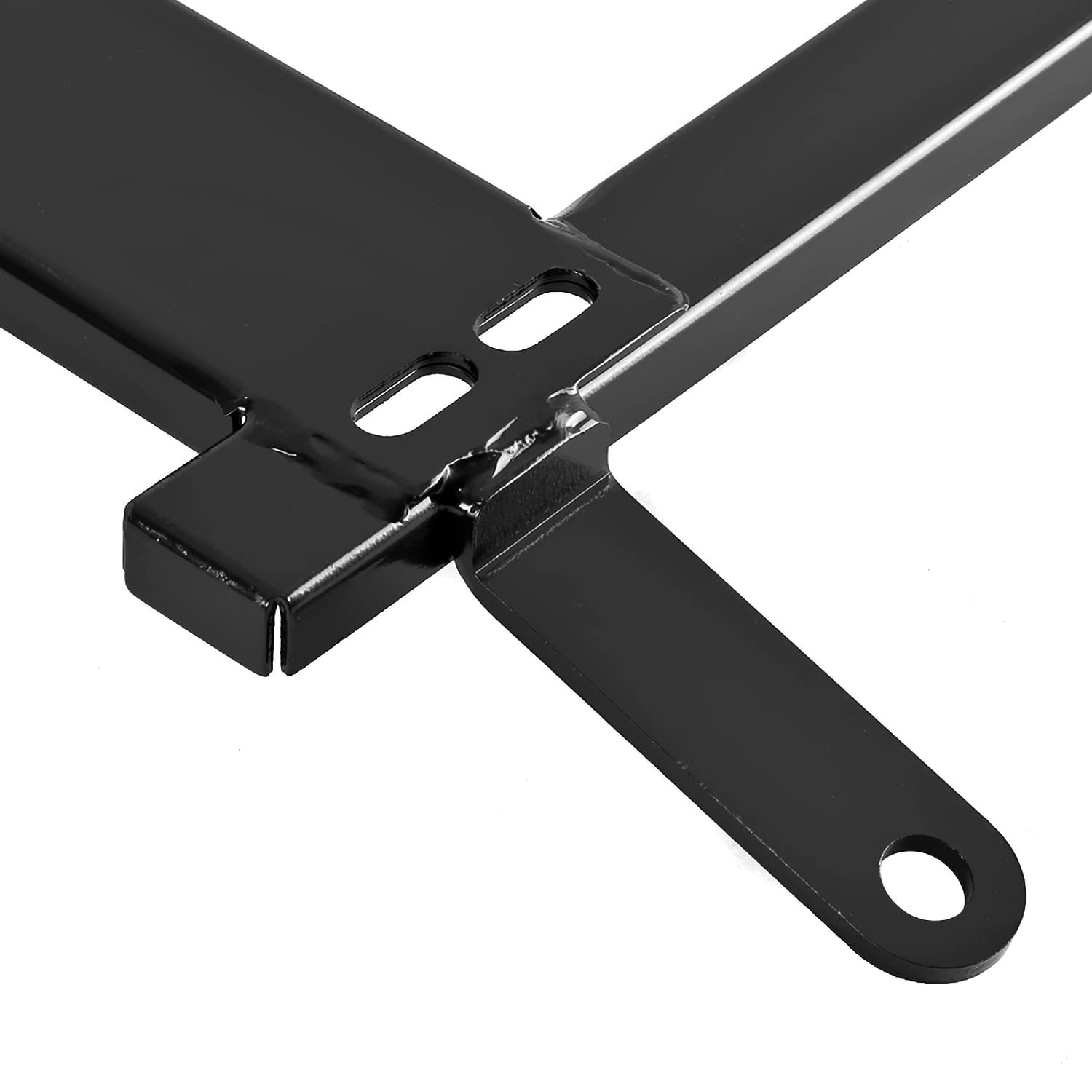 Steel Mounting Brackets Spec-D Tuning Racing Seat Rail Track Pair Compatible with 2002-2006 Mitsubishi Lancer EVO 7/8 CT9A