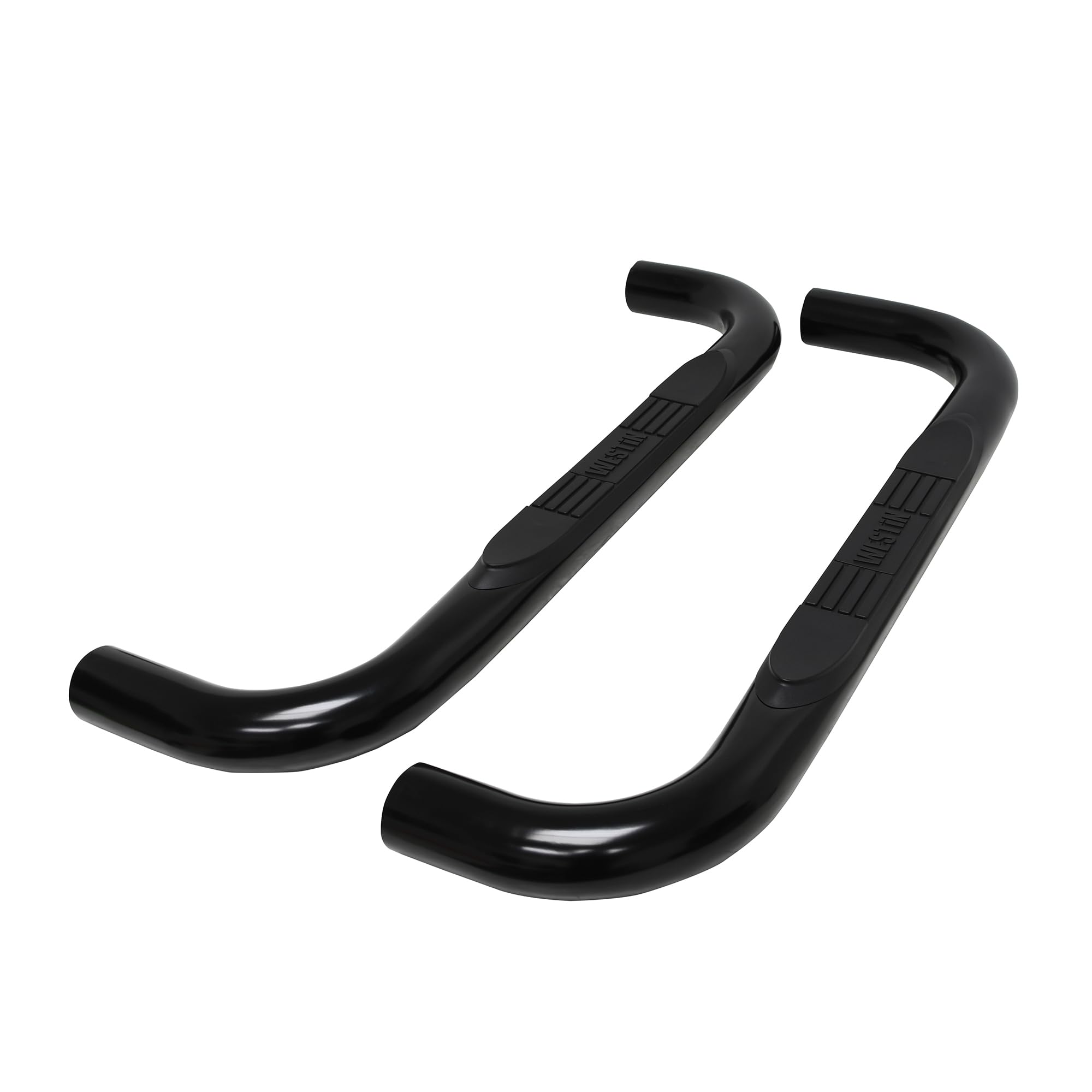 Westin E-Series 23-4115 3 Round Nerf Bars fits 2019-2025 Silverado Sierra 1500 Standard Cab Black Pair