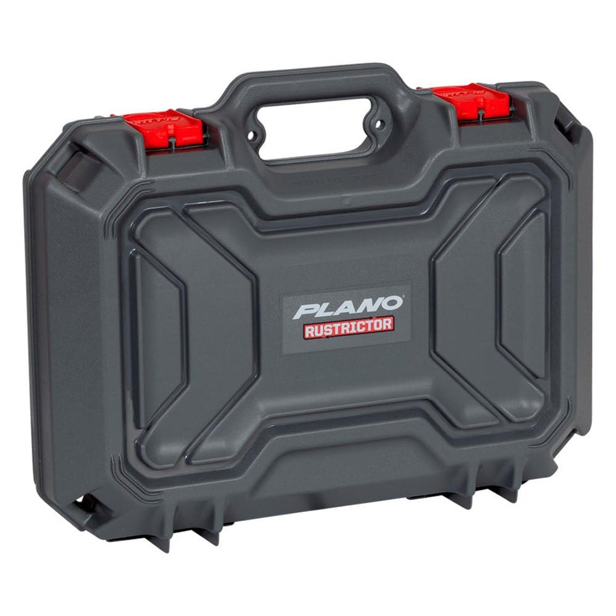 Plano Defender Rustrictor Two Pistol Case, Anti-Rust Double Gun Case Equipped with VCI Foam, Dri-Loc Seal and Padlock Tabs, Gray