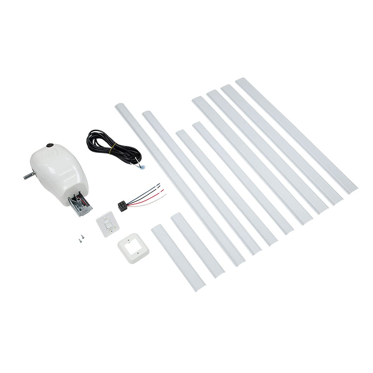 Manual Crank Style to Power Awning Conversion Kit for 5th Wheel RVs, Travel Trailers and Motorhomes