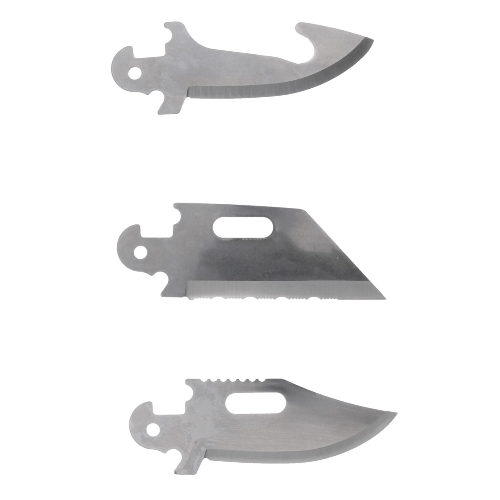 Cold Steel Hunters Click N Cut - Fixed Blade Knife | Durable 420J2 Steel Compact Hunting & Hiking Multiple Replaceable Blades | Sheath & 3 Blades Included - Boxed Package