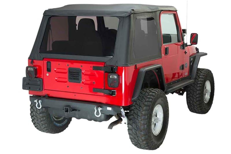 Kentrol/FB22217 Fishbone Offroad Rear Bumper Fits Jeep TJ , Black
