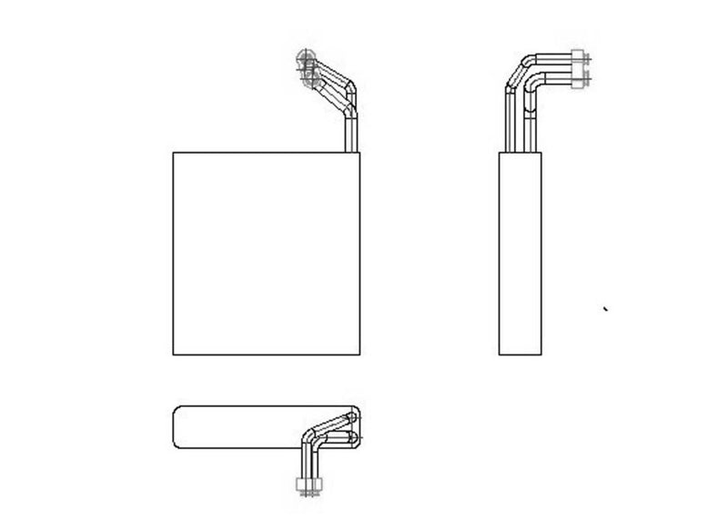 Evaporator TYC 97033 Compatible with 2003-2007 Honda Accord