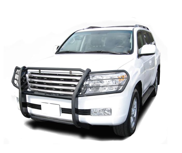 Grille Brush Black Horse Bumper Guard Modular Black Compatible with 1998-2007 Toyota Land Cruiser-17SG598MA