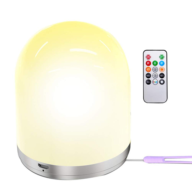 LED Night Light CfoPiryx, Portable Adjustable USB Charging 7 Colors Night Light for Kids, Bedroom Sleeping
