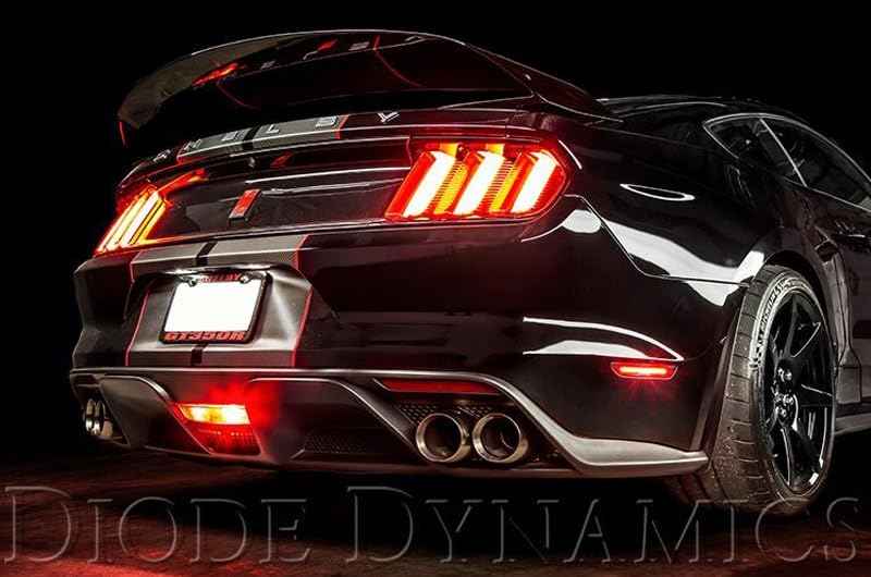 LED Sidemarkers Diode Dynamics for 2015-2021 Ford Mustang, Smoked (Set)