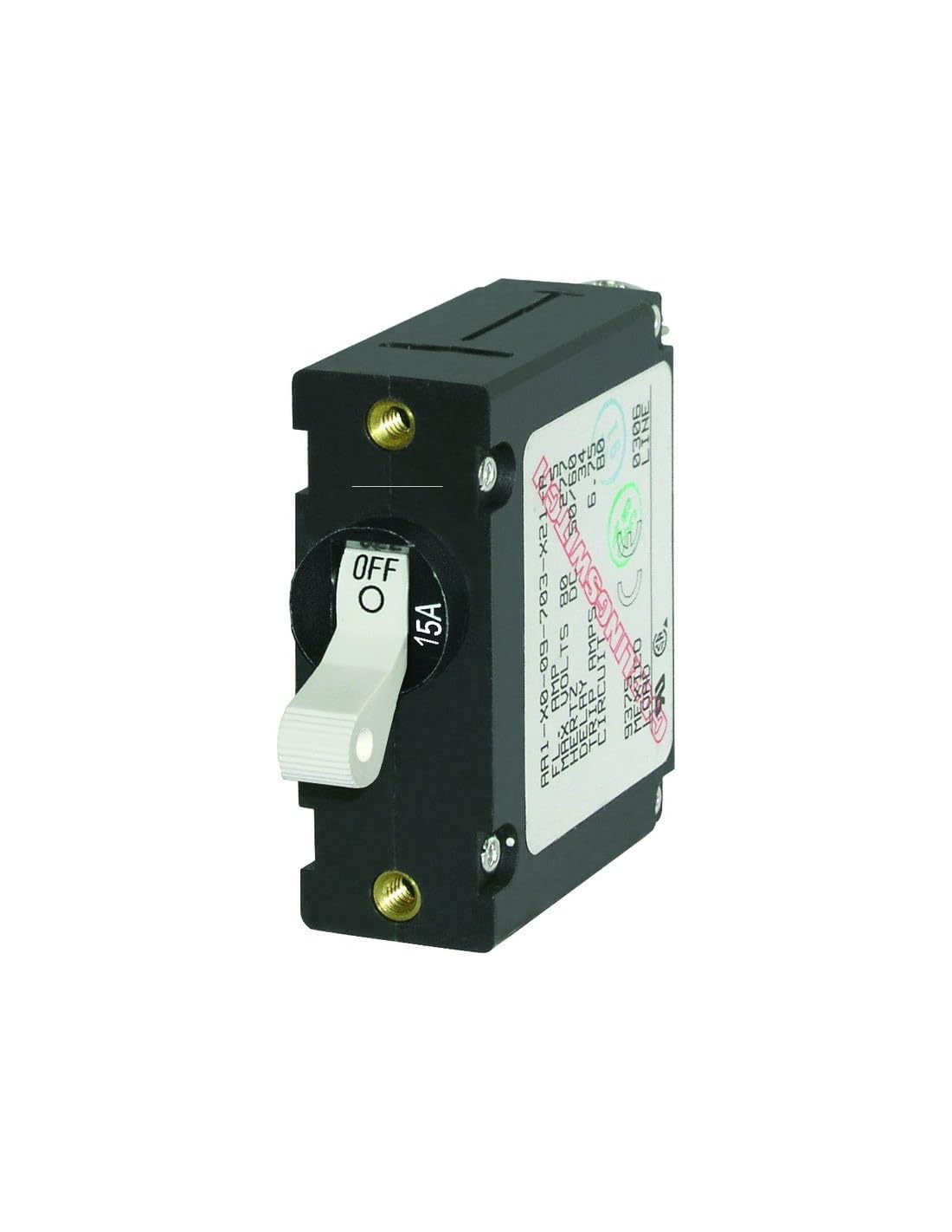Blue Sea 7226 Ac/Dc Single Pole Magnetic World Circuit Breaker Blue Sea - 40 Amp Amperage = NONE