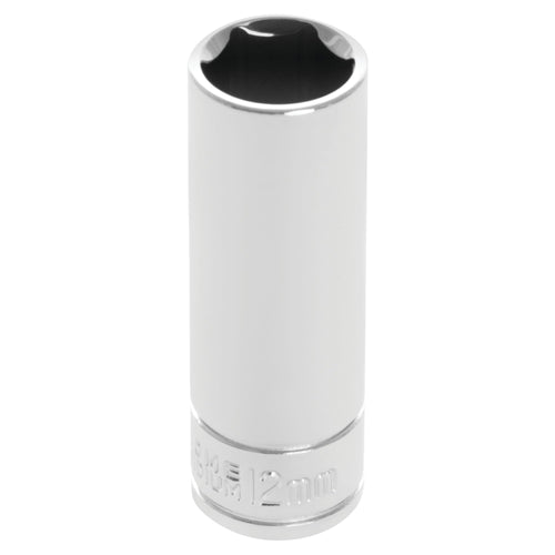 1/4 Drive Performance Tool W36412 12mm 6Point Deep Wall Socket, 1 Pack