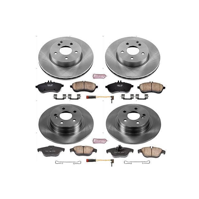 Brake Kit PowerStop For C250 2012-2015, C300 2008-2012 [Model Specific] - Autospecialty Front and Rear OE Disc Rotors & Ceramic Brake Pads Replacement, KOE5791