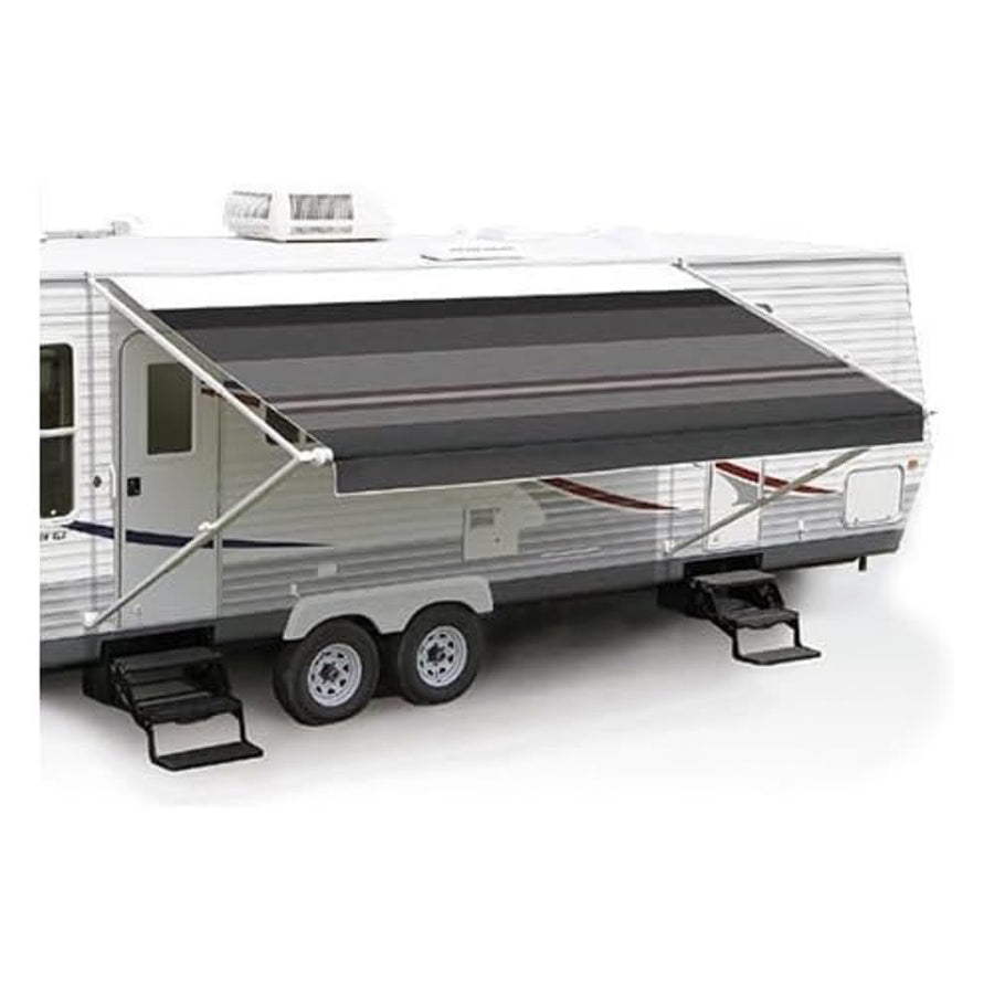 Carefree Fiesta EA198E00 Ocean Blue 19' Vinyl Roller Assembly (with White Vinyl Weatherguard, White Spring Castings)